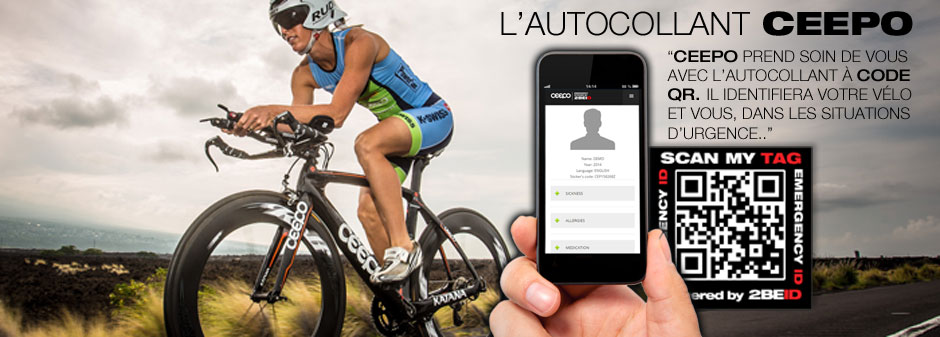 Autocollant d'urgence CEEPO avec code QR